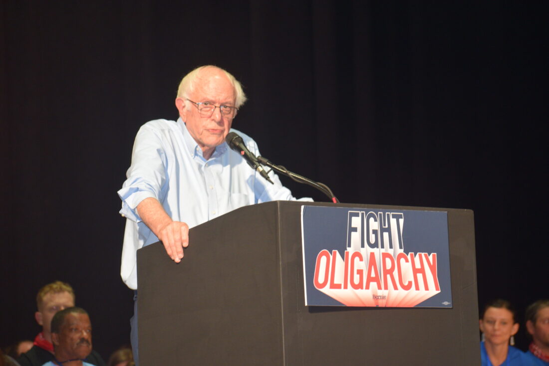 Bernie Sanders brings ‘Fighting  Oligarchy’ message to Ohio Valley